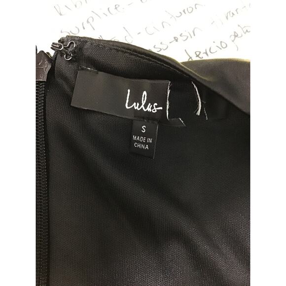 LULU'S SZ S  Black Endearing Elegance Satin Long Sleeve Maxi Dress NEW B104 - Picture 7 of 10